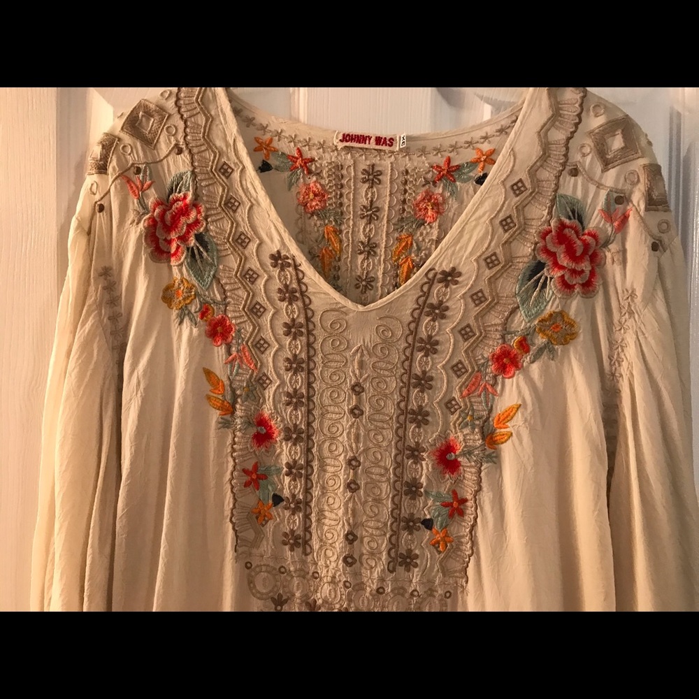 Johnny Was Embroidered Top - 3x - Never worn